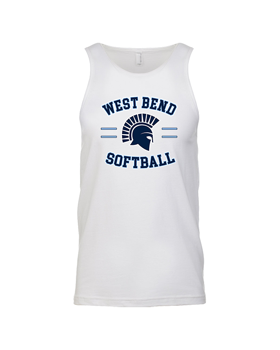 West Bend West HS Softball Curve - Tank Top