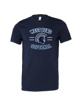 West Bend West HS Softball Curve - Tri - Blend Shirt