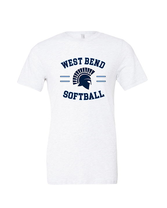 West Bend West HS Softball Curve - Tri - Blend Shirt