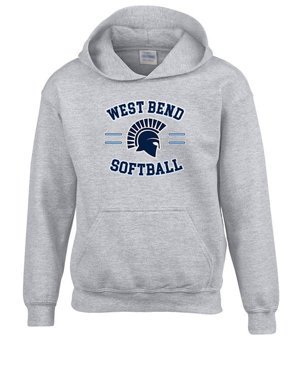 West Bend West HS Softball Curve - Unisex Hoodie