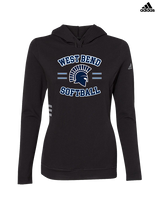 West Bend West HS Softball Curve - Womens Adidas Hoodie