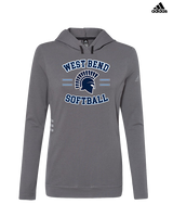 West Bend West HS Softball Curve - Womens Adidas Hoodie