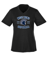 West Bend West HS Softball Curve - Womens Performance Shirt