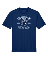 West Bend West HS Softball Curve - Youth Performance Shirt