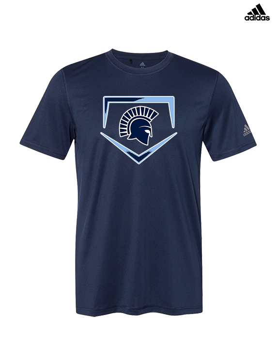 West Bend West HS Softball Plate - Mens Adidas Performance Shirt