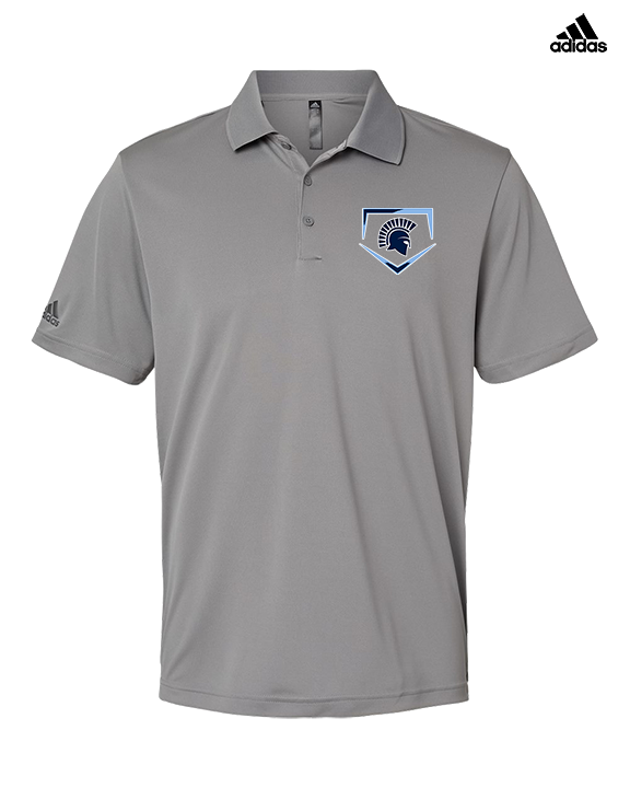 West Bend West HS Softball Plate - Mens Adidas Polo