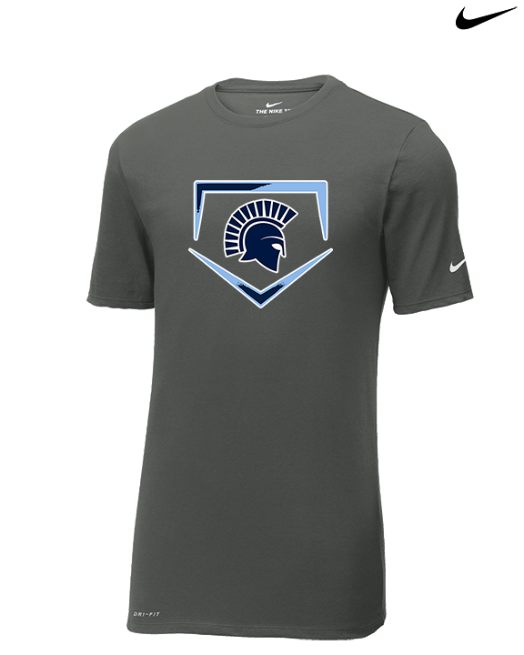 West Bend West HS Softball Plate - Mens Nike Cotton Poly Tee