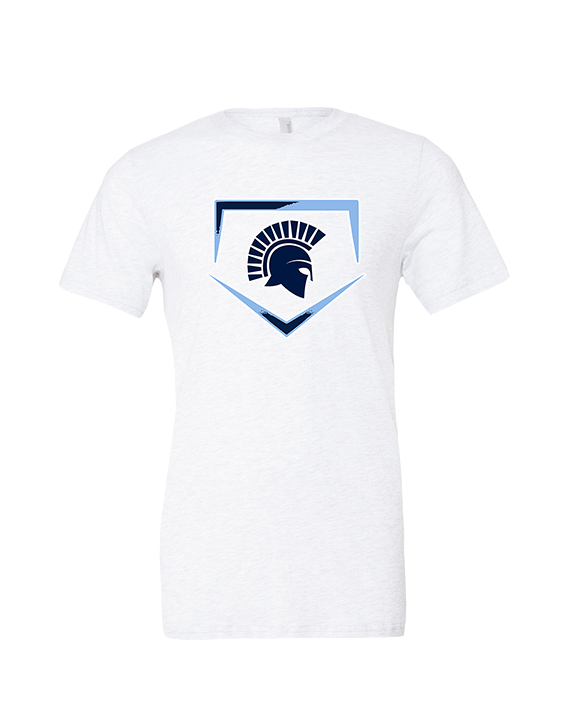 West Bend West HS Softball Plate - Tri - Blend Shirt