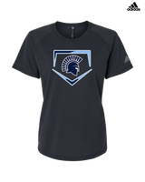 West Bend West HS Softball Plate - Womens Adidas Performance Shirt
