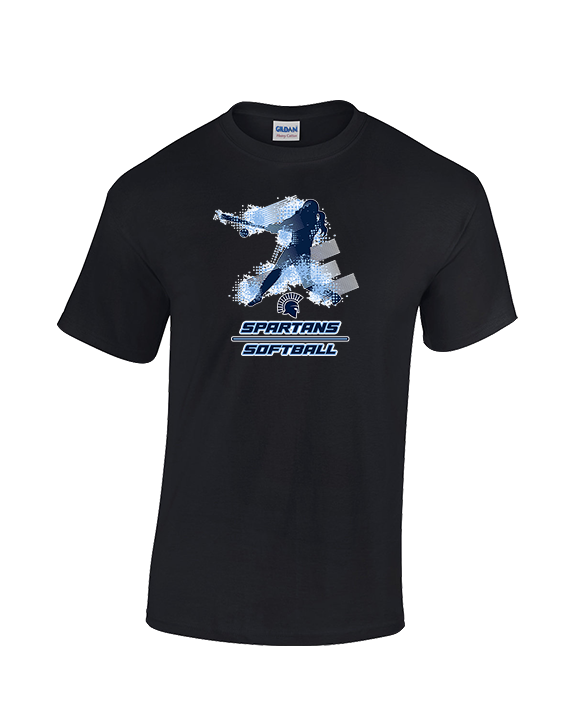 West Bend West HS Softball Swing - Cotton T-Shirt