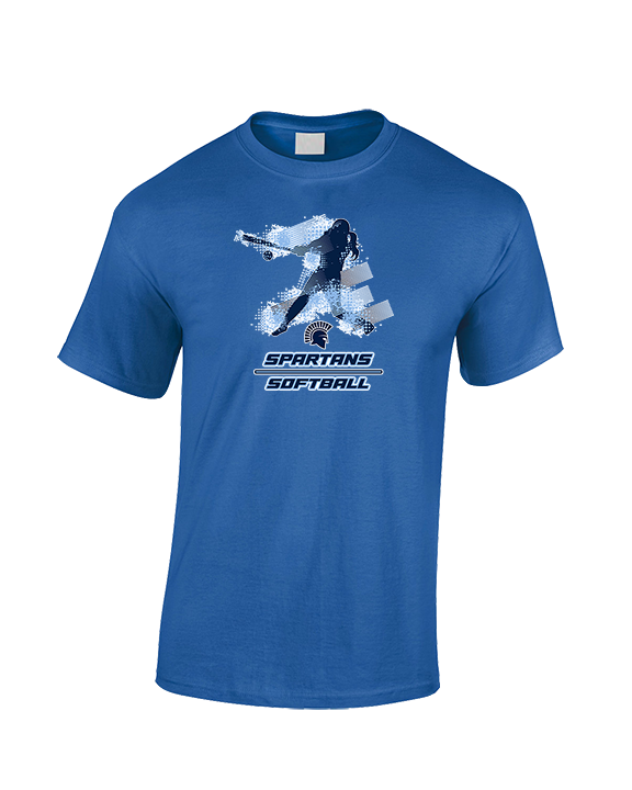 West Bend West HS Softball Swing - Cotton T-Shirt