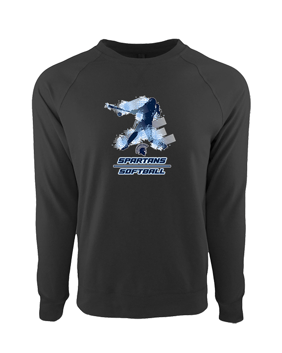 West Bend West HS Softball Swing - Crewneck Sweatshirt