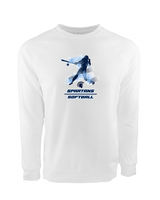 West Bend West HS Softball Swing - Crewneck Sweatshirt