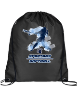 West Bend West HS Softball Swing - Drawstring Bag