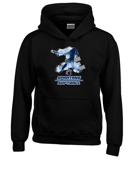 West Bend West HS Softball Swing - Youth Hoodie