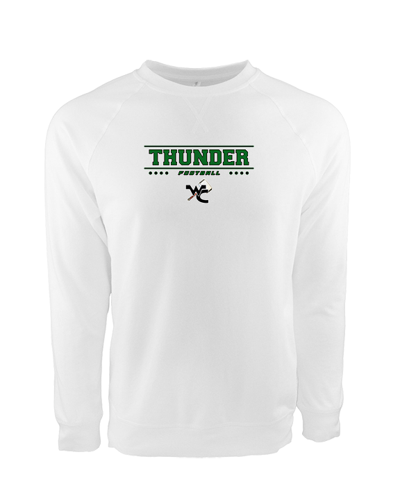 West Carroll HS Football Border - Crewneck Sweatshirt