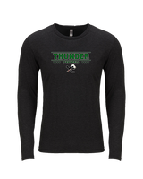 West Carroll HS Football Border - Tri-Blend Long Sleeve