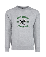 West Carroll HS Football Curve - Crewneck Sweatshirt