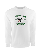 West Carroll HS Football Curve - Crewneck Sweatshirt