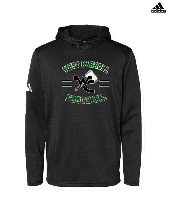 West Carroll HS Football Curve - Mens Adidas Hoodie