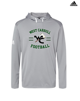 West Carroll HS Football Curve - Mens Adidas Hoodie