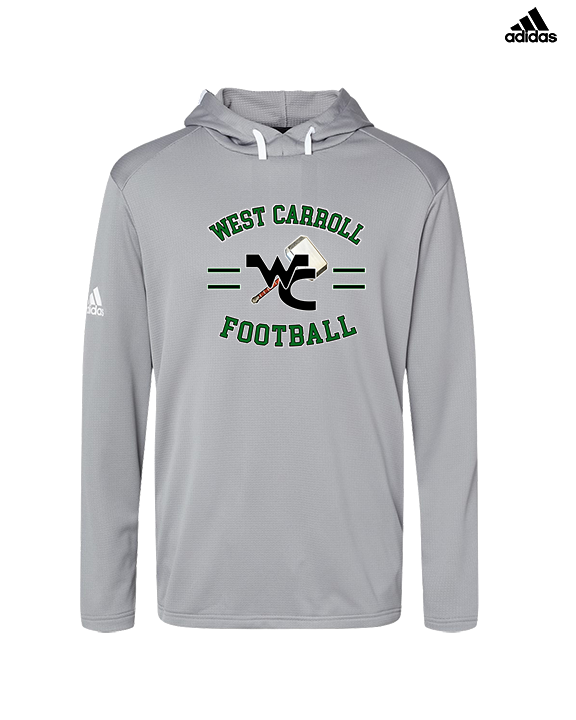 West Carroll HS Football Curve - Mens Adidas Hoodie
