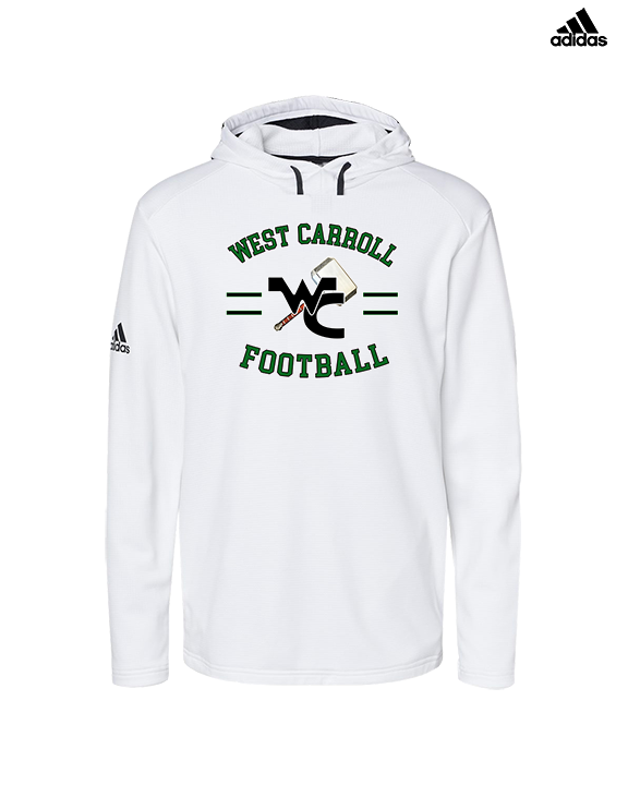 West Carroll HS Football Curve - Mens Adidas Hoodie