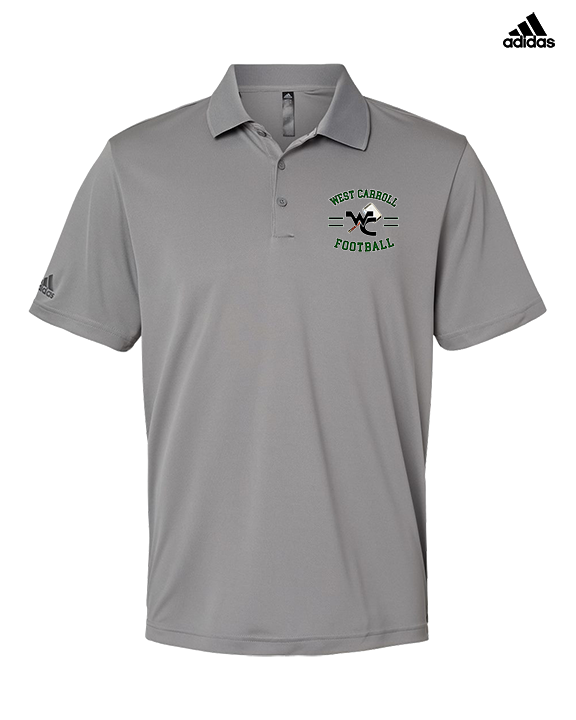 West Carroll HS Football Curve - Mens Adidas Polo
