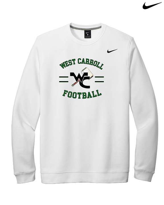 West Carroll HS Football Curve - Mens Nike Crewneck