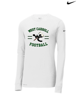 West Carroll HS Football Curve - Mens Nike Longsleeve
