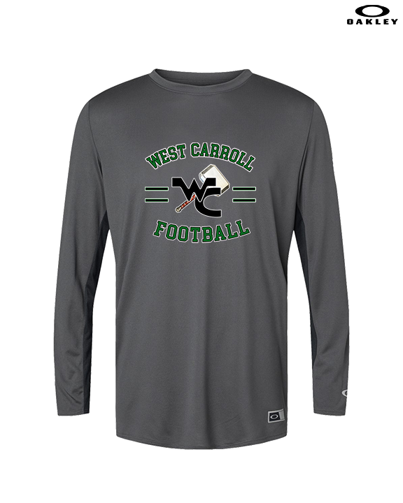 West Carroll HS Football Curve - Mens Oakley Longsleeve