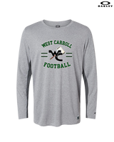 West Carroll HS Football Curve - Mens Oakley Longsleeve