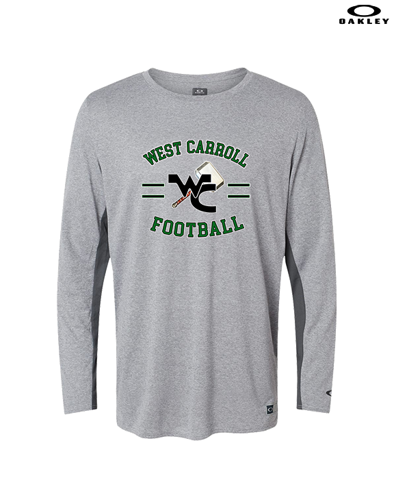 West Carroll HS Football Curve - Mens Oakley Longsleeve