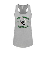 West Carroll HS Football Curve - Womens Tank Top