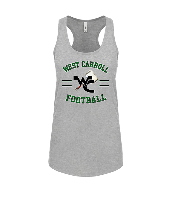 West Carroll HS Football Curve - Womens Tank Top