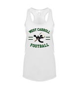 West Carroll HS Football Curve - Womens Tank Top