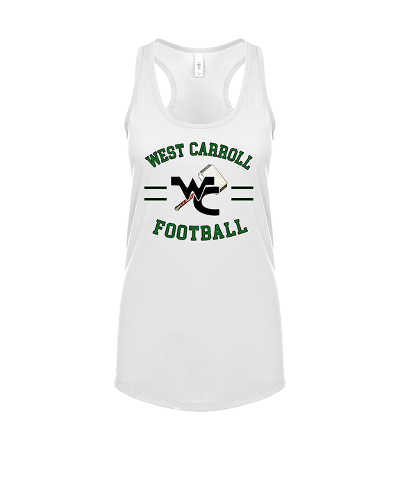 West Carroll HS Football Curve - Womens Tank Top