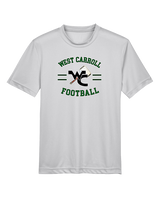 West Carroll HS Football Curve - Youth Performance Shirt