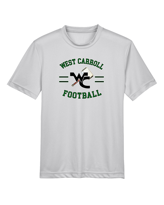 West Carroll HS Football Curve - Youth Performance Shirt