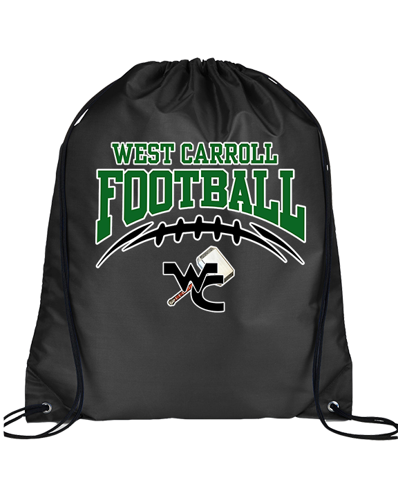 West Carroll HS Football Football - Drawstring Bag