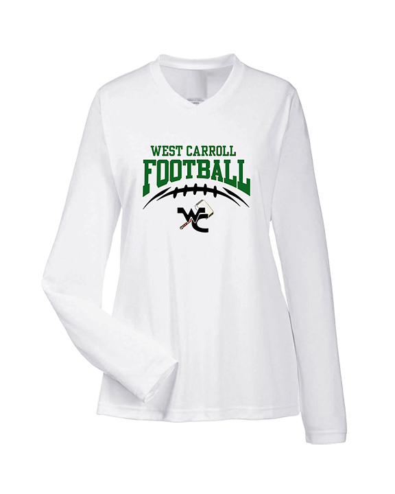 West Carroll HS Football Football - Womens Performance Longsleeve