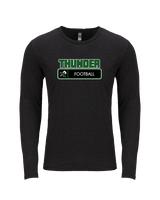 West Carroll HS Football Pennant - Tri-Blend Long Sleeve