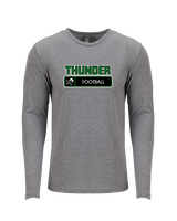 West Carroll HS Football Pennant - Tri-Blend Long Sleeve