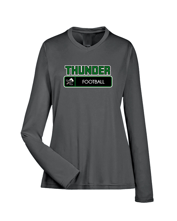 West Carroll HS Football Pennant - Womens Performance Longsleeve