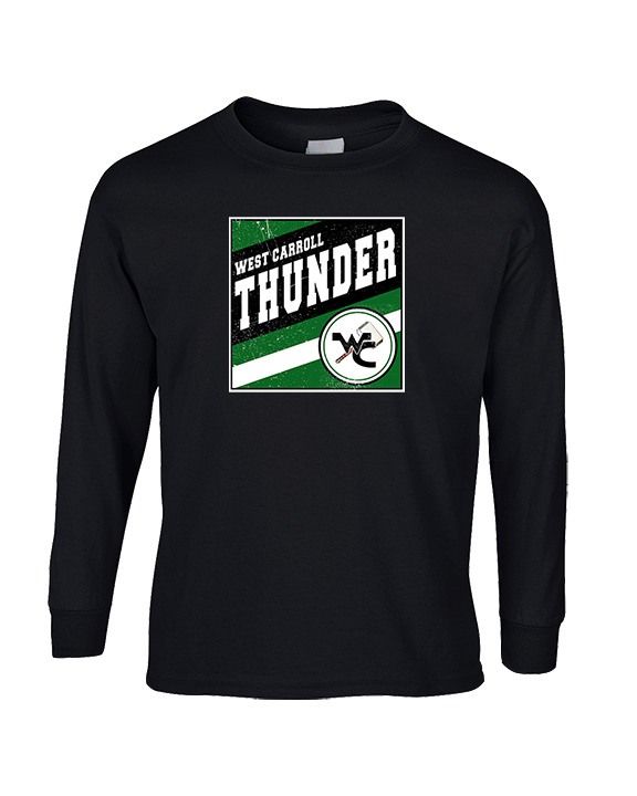 West Carroll HS Football Square - Cotton Longsleeve