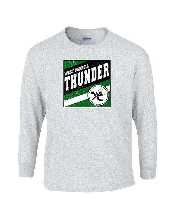 West Carroll HS Football Square - Cotton Longsleeve