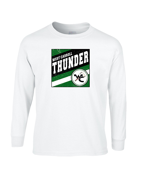 West Carroll HS Football Square - Cotton Longsleeve
