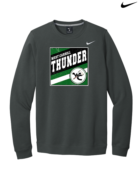 West Carroll HS Football Square - Mens Nike Crewneck