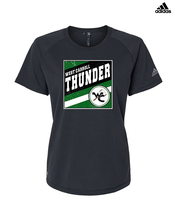 West Carroll HS Football Square - Womens Adidas Performance Shirt