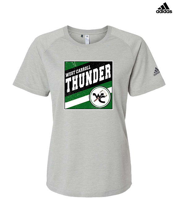 West Carroll HS Football Square - Womens Adidas Performance Shirt